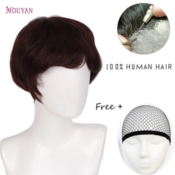 HOUYAN 100% Human Hair Wig for Man Natural Hairline Mans Wig Hair Topper Top Toupee
HOUYAN 100% Human Hair Wig for Man Natural Hairline Mans Wig Hair Topper Top Toupee