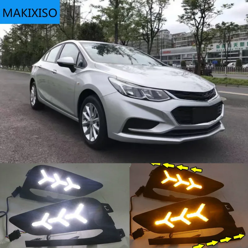 Дневные ходовые огни, противотуманные фары для Chevrolet Cruze 2016 2017 2018, 2 шт., 12 В, дневной сигнал для Chevy
Дневные ходовые огни, противотуманные фары для Chevrolet Cruze 2016 2017 2018, 2 шт., 12 В, дневной сигнал для Chevy