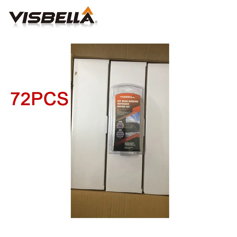 72Kit/carton Visbella repair scratched broken rear window defogger grid lines fix Rear auto window defogger surfaces smooth flat
72Kit/carton Visbella repair scratched broken rear window defogger grid lines fix Rear auto window defogger surfaces smooth flat