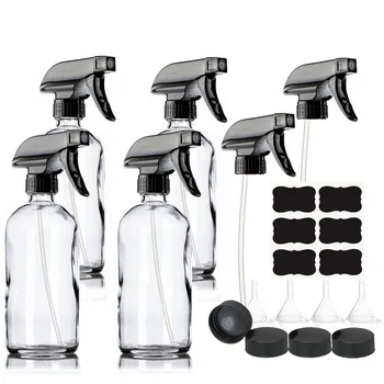 4pcs 500ml Clear Glass Spray Bottles 16oz Empty Refillable Mist Stream Trigger Sprayer Containers for Essential Oils Cleaning
4pcs 500ml Clear Glass Spray Bottles 16oz Empty Refillable Mist Stream Trigger Sprayer Containers for Essential Oils Cleaning