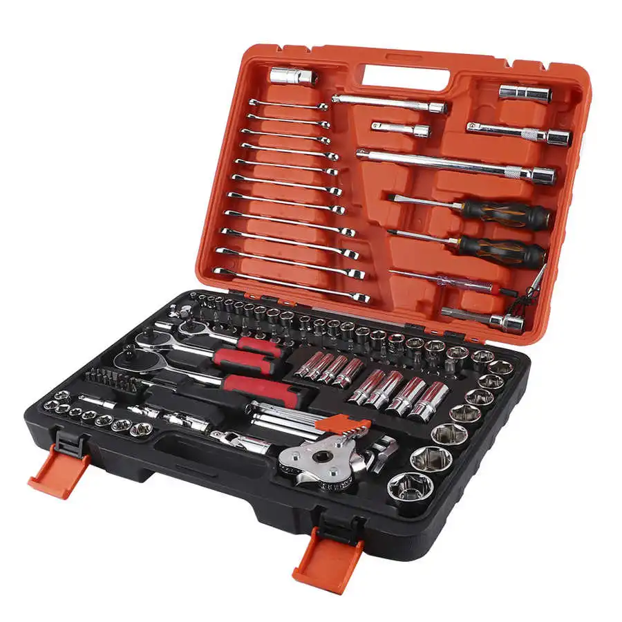 Socket wrench 121 /set Motor vehicle hardware tool box Sleeve combination Motor vehicle sleeve tool set for household machines
Socket wrench 121 /set Motor vehicle hardware tool box Sleeve combination Motor vehicle sleeve tool set for household machines