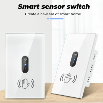 PIR Motion Sensor Light Auto On/Off Detector Infrared Smart Wall Light Switch US Standard Glass Screen Panel No Touch Needed
PIR Motion Sensor Light Auto On/Off Detector Infrared Smart Wall Light Switch US Standard Glass Screen Panel No Touch Needed