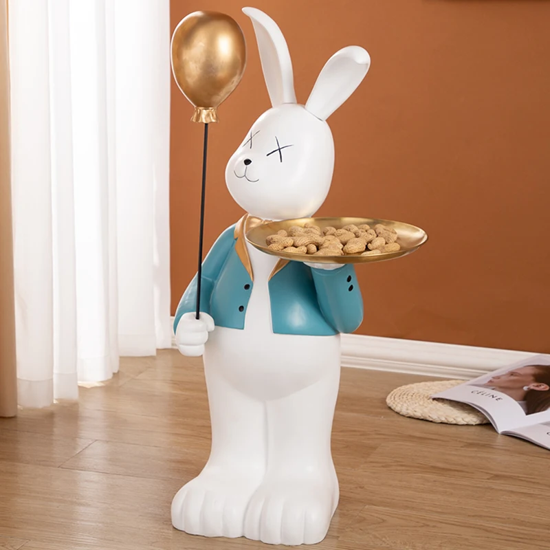 

Декор для дома, воздушный шар в скандинавском стиле, кролик, напольные украшения, статуя, украшение для гостиной, аксессуары, новогодний подарок, полимерная скульптура