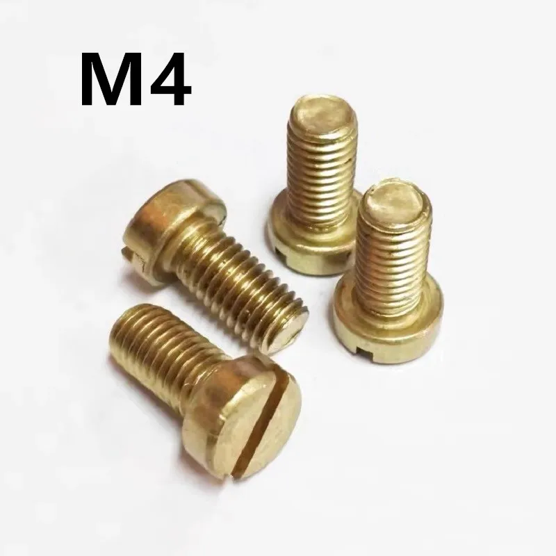 100 шт. M4x6/8/10/12/16/20/25/30 мм GB65 DIN84 латунная Сырная головка шлицевые винты медные винты для станка
100 шт. M4x6/8/10/12/16/20/25/30 мм GB65 DIN84 латунная Сырная головка шлицевые винты медные винты для станка