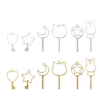 6Pcs Metal Frame Pendant Key Open Bezel Setting Cabochon Setting UV Resin Charm Y4QB
6Pcs Metal Frame Pendant Key Open Bezel Setting Cabochon Setting UV Resin Charm Y4QB