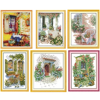 Cross Stitch Kit Counted Flowers Garden Patterns Printed Canvas 11CT 14CT Print Stamped Fabric Kit Needlework Art Embroidery Set
Cross Stitch Kit Counted Flowers Garden Patterns Printed Canvas 11CT 14CT Print Stamped Fabric Kit Needlework Art Embroidery Set