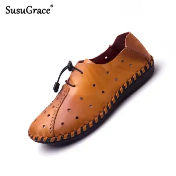 susugrace men summer leather casual shoes flat outdoor elastic band hollow out zapatos de hombre fashion trend plus size 49 new 
susugrace men summer leather casual shoes flat outdoor elastic band hollow out zapatos de hombre fashion trend plus size 49 new