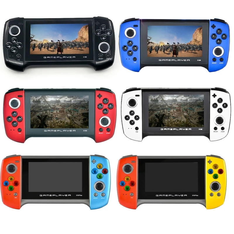 X18Plus Handheld Game Console 4.3 Inch Large Screen Dual Joystick 64-bit Classic Games Support for Connecting TV Drop shipping
X18Plus Handheld Game Console 4.3 Inch Large Screen Dual Joystick 64-bit Classic Games Support for Connecting TV Drop shipping