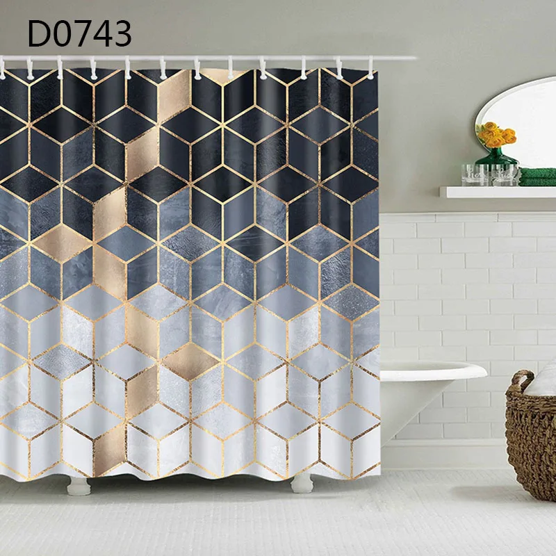 YOMDID Marble Pattern Bath curtain Waterproof Shower Curtains Geometric Bath Screen Printed Curtain for Bathroom Gift Navidad
YOMDID Marble Pattern Bath curtain Waterproof Shower Curtains Geometric Bath Screen Printed Curtain for Bathroom Gift Navidad