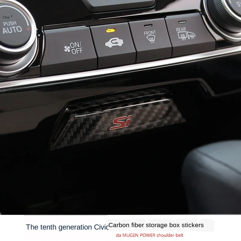 Applicable to 10 Th Generation Civic Central Control Storage Box Storage Grid Carbon Fiber Decorative Paster Dedicated for Inter
Applicable to 10 Th Generation Civic Central Control Storage Box Storage Grid Carbon Fiber Decorative Paster Dedicated for Inter