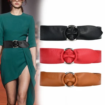 100% Cowskin Wide Belts For Women High Quality Ceinture Femme Waistband Fashion silver circle Genuine Leather cummerbunds woman
100% Cowskin Wide Belts For Women High Quality Ceinture Femme Waistband Fashion silver circle Genuine Leather cummerbunds woman