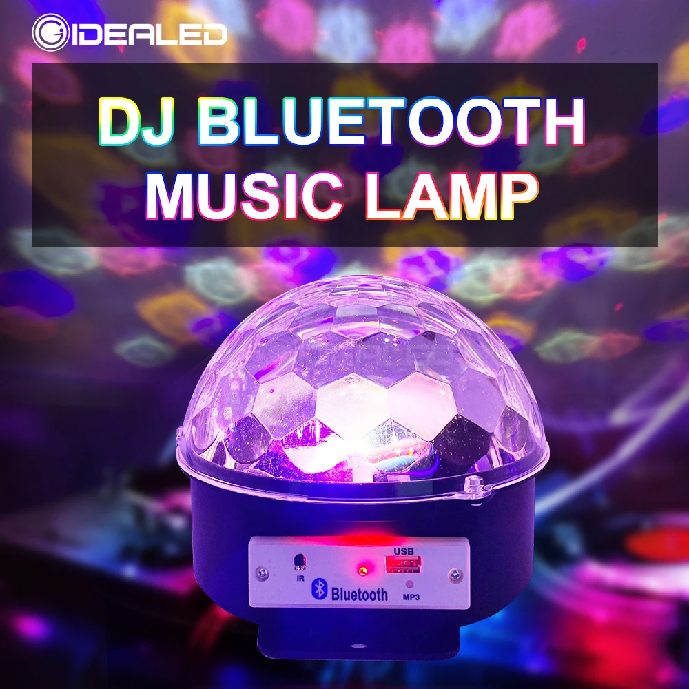 DJ RGB LED Stage Lights Bluetooth Control Laser Projection Lamp Sound Activated Rotating LED Disco Ball Party Light Strobe Light
DJ RGB LED Stage Lights Bluetooth Control Laser Projection Lamp Sound Activated Rotating LED Disco Ball Party Light Strobe Light