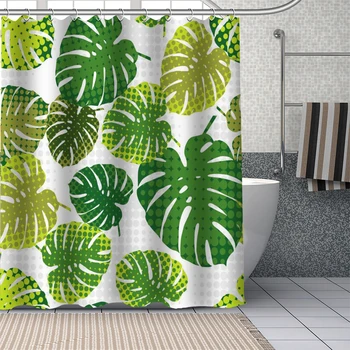 Custom Monstera leaf background Shower Curtains DIY Bathroom Curtain Fabric Washable Polyester for Bathtub Art douchegordijn
Custom Monstera leaf background Shower Curtains DIY Bathroom Curtain Fabric Washable Polyester for Bathtub Art douchegordijn