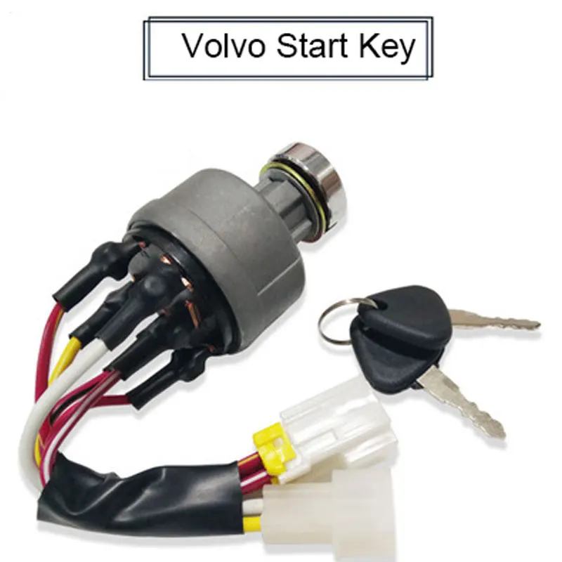 Excavator Key Ignition Start Switch 6 Terminal Wire Digger Accessories For VOLVO
Excavator Key Ignition Start Switch 6 Terminal Wire Digger Accessories For VOLVO
