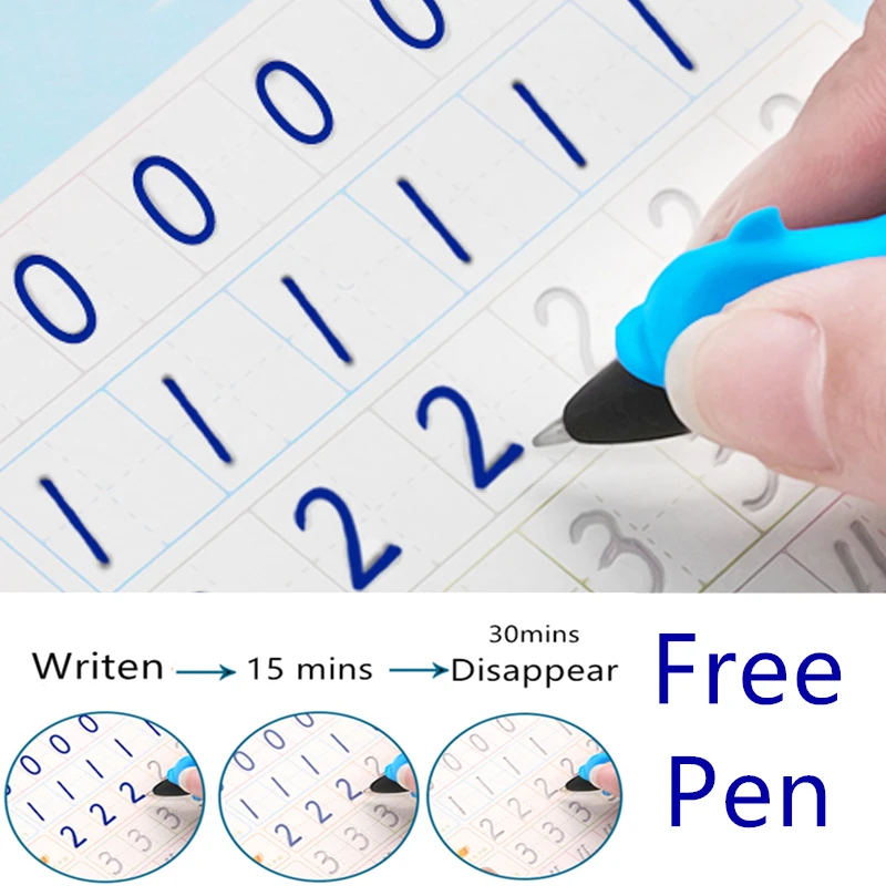 Free Gift Learning Number Words Math Concave Magic Writing Paste Children Books Kids Educational English Copybook Handwriting
Free Gift Learning Number Words Math Concave Magic Writing Paste Children Books Kids Educational English Copybook Handwriting