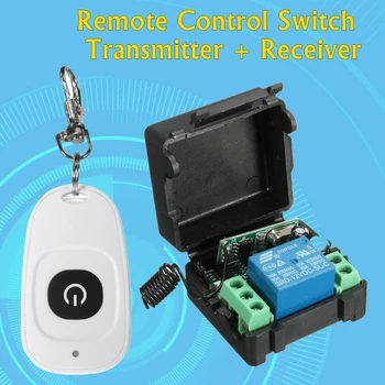 DC 12v 10A Relay 1CH Wireless RF Remote Control Switch Transmitter + Receiver 315mhz Remote Control 40mm*37mm*25mm
DC 12v 10A Relay 1CH Wireless RF Remote Control Switch Transmitter + Receiver 315mhz Remote Control 40mm*37mm*25mm