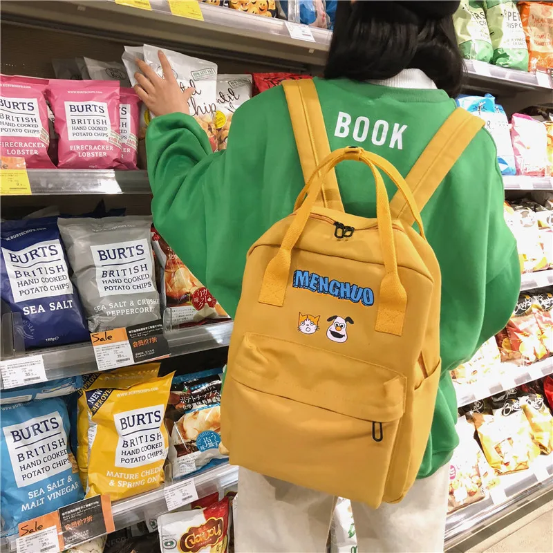 Japanese-style Harajuku-Style School Bag Women's South Korea Ulzzang Sesame Street Cartoon Backpack Street Snap GIRL'S Canvas Ba
Japanese-style Harajuku-Style School Bag Women's South Korea Ulzzang Sesame Street Cartoon Backpack Street Snap GIRL'S Canvas Ba