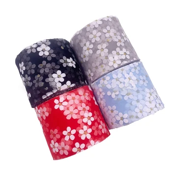25yards 60mm Colorful Plum Blossom Print Organza Stain Ribbon for DIY Crafts Hair Accessories Handmade Material Gift Box Ribbons 
25yards 60mm Colorful Plum Blossom Print Organza Stain Ribbon for DIY Crafts Hair Accessories Handmade Material Gift Box Ribbons