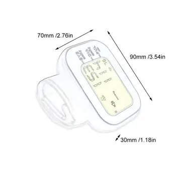 Intelligent Pressure Digital LCD Display Wrist Band Blood-pressure Meter Automatic Heart Rate Monitor Health Care Clock White
Intelligent Pressure Digital LCD Display Wrist Band Blood-pressure Meter Automatic Heart Rate Monitor Health Care Clock White