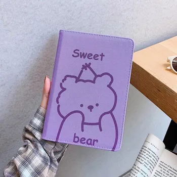 Korea Sweet Bear Purple PU Flip Protective Case For iPad7 10.2" Air3 Pro10.5 Mini4/5 Air1/2 Leather Shock Proof Protector Cover
Korea Sweet Bear Purple PU Flip Protective Case For iPad7 10.2" Air3 Pro10.5 Mini4/5 Air1/2 Leather Shock Proof Protector Cover