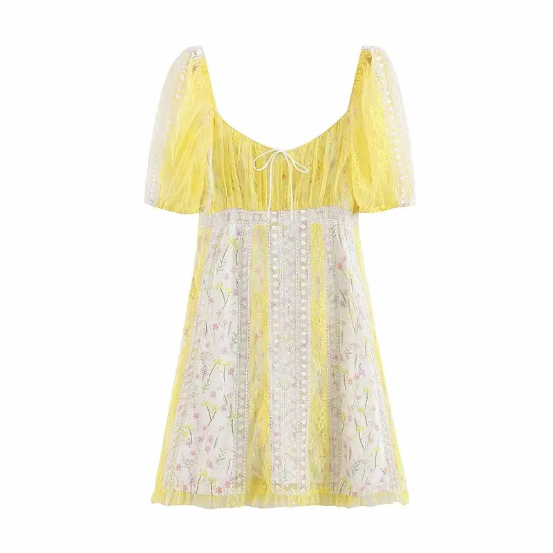 sweet women square collar dress 2019 stylish chic floral print lace embroidery mesh spliced mini dress casual girls vestidos
sweet women square collar dress 2019 stylish chic floral print lace embroidery mesh spliced mini dress casual girls vestidos