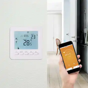Programmable WiFi Wireless Heating Thermostat Digital LCD Screen App Control Wireless Thermostat
Programmable WiFi Wireless Heating Thermostat Digital LCD Screen App Control Wireless Thermostat