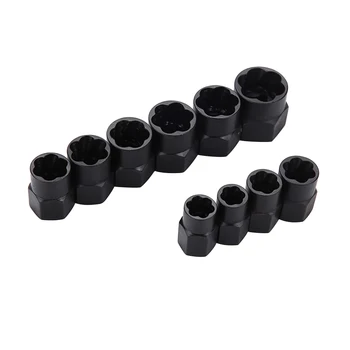 10pcs/set Hard Spiral Cut Teeth Metric Home Accessories Nut Bolt Remover Rustproof Hex Alloy Steel Repair Damaged Stud Extract
10pcs/set Hard Spiral Cut Teeth Metric Home Accessories Nut Bolt Remover Rustproof Hex Alloy Steel Repair Damaged Stud Extract
