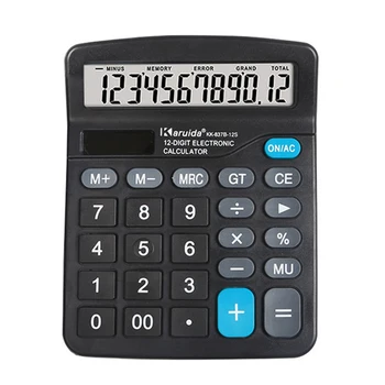 Desktop Electronic Calculator Standard Function Basic Counter with 12-Digits Large LCD Display Big Buttons Dual Powers Solar
Desktop Electronic Calculator Standard Function Basic Counter with 12-Digits Large LCD Display Big Buttons Dual Powers Solar