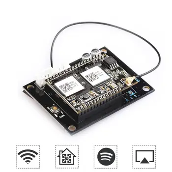 WiFi Audio Receiver Module for Spotify play DLNA 24bit 192KHz FLAC Multiroom Android iOS App Control 
WiFi Audio Receiver Module for Spotify play DLNA 24bit 192KHz FLAC Multiroom Android iOS App Control