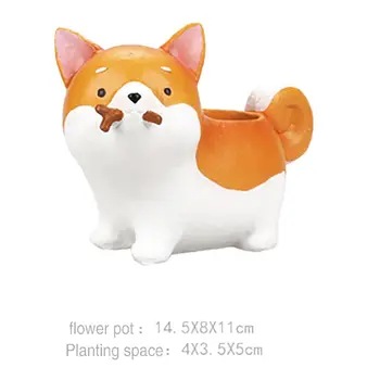 Cartoon Dog Flower Pot Creative Flower Pot Puppy Resin Planter Flower Pot Flower Stand Flower Desktop 
Cartoon Dog Flower Pot Creative Flower Pot Puppy Resin Planter Flower Pot Flower Stand Flower Desktop