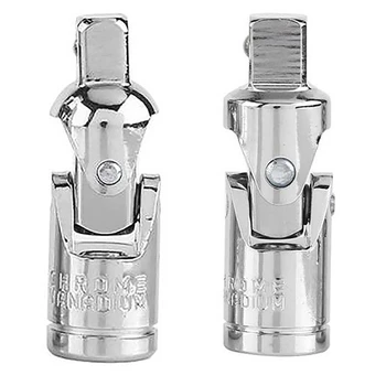2 Pcs Universal Joint Set Ratchet Angle Extension Bar Socket Adapter, 3/8 Inch & 1/4 Inch
2 Pcs Universal Joint Set Ratchet Angle Extension Bar Socket Adapter, 3/8 Inch & 1/4 Inch