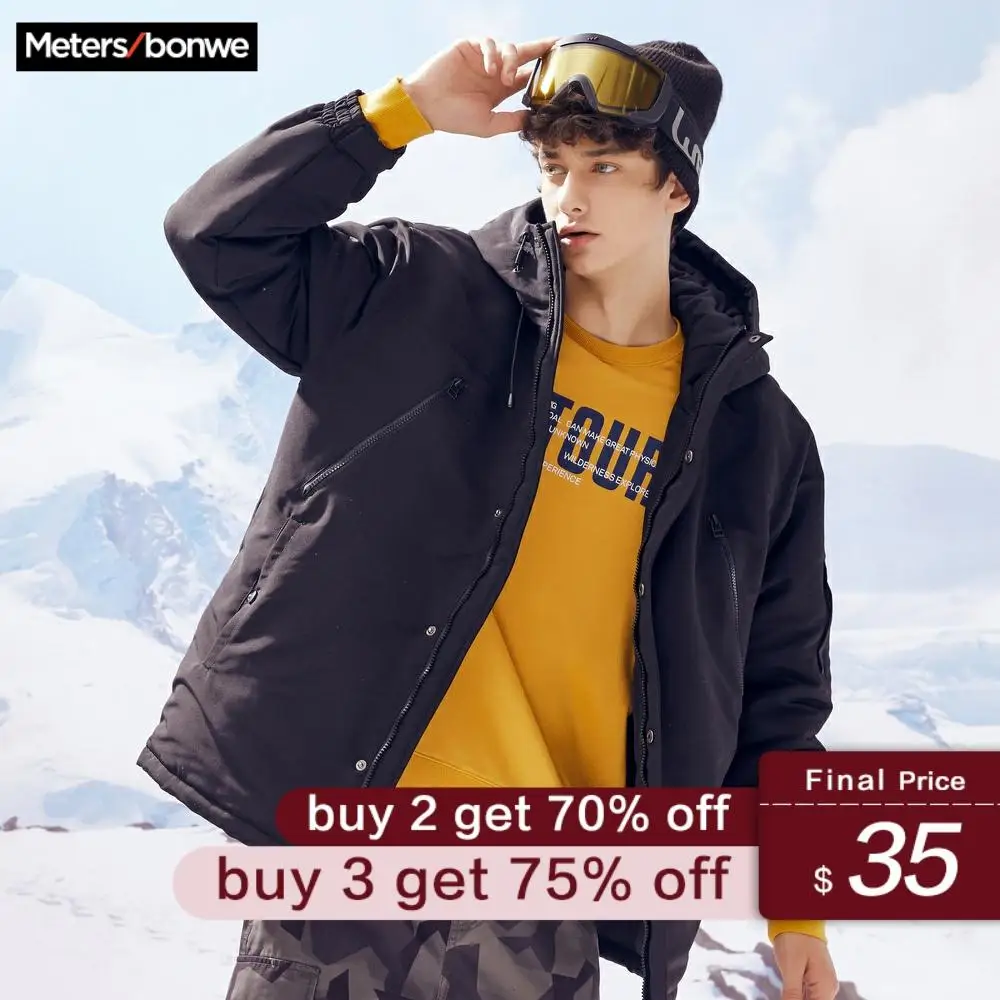 Metersbonwe Men's Winter Padded coat Casual Long Coat Warm Men Winter Parka Coat Windproof Hooded Jacket Homme
Metersbonwe Men's Winter Padded coat Casual Long Coat Warm Men Winter Parka Coat Windproof Hooded Jacket Homme