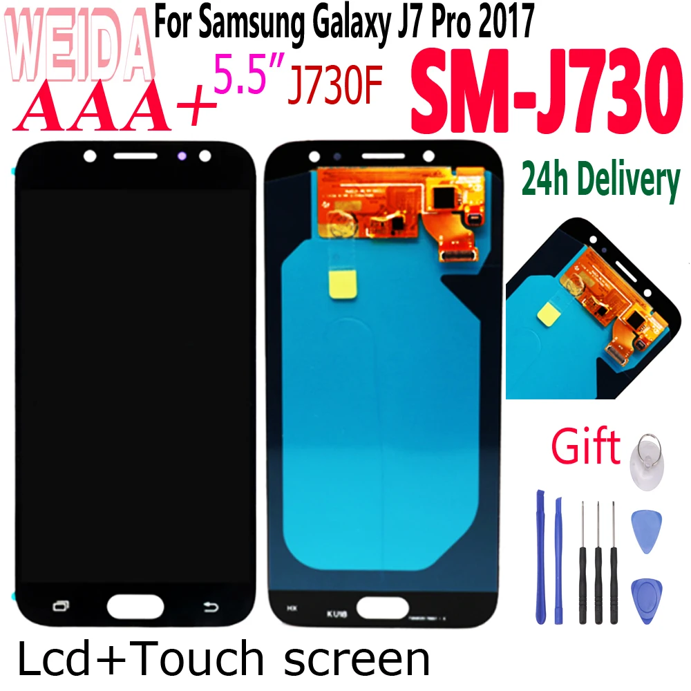 Weida 5.5" LCD For Samsung Galaxy J7 Pro 2017 J730 J730F LCD Display Touch Screen Digitizer Assembly For SM J7 2017 J730 LCD
Weida 5.5" LCD For Samsung Galaxy J7 Pro 2017 J730 J730F LCD Display Touch Screen Digitizer Assembly For SM J7 2017 J730 LCD