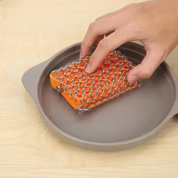 Stainless Steel Iron Cleaner Brush Sponge Silica Gel Pot Pans Cleaning Scrubber Rust Remover Scraper Kitchen Clean Tools
Stainless Steel Iron Cleaner Brush Sponge Silica Gel Pot Pans Cleaning Scrubber Rust Remover Scraper Kitchen Clean Tools