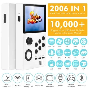 Handheld Android Retro Arcade Game Console Pandora's Box Games Mini Wifi BT Arcade PSP DC N64 Mame FC GBC FBA WSC PCE MD
Handheld Android Retro Arcade Game Console Pandora's Box Games Mini Wifi BT Arcade PSP DC N64 Mame FC GBC FBA WSC PCE MD