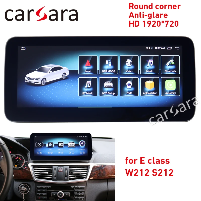 Carsara Android монитор для E Class W212 10 15 25 "сенсорный экран gps навигация радио стерео