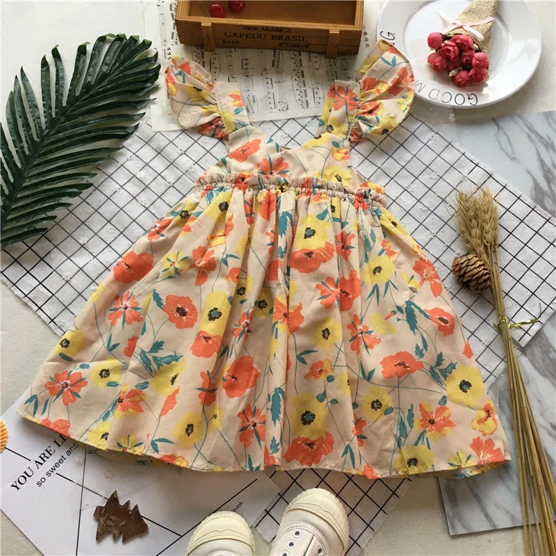 Tonytaobaby летнее новое праздничное крутое Цветочное платье для девочек | Детская