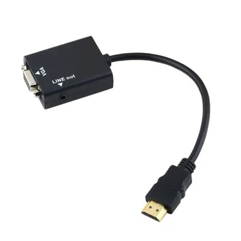HDMI to VGA Adapter Male To Famale Converter Adapter 1080P Digital to Analog Video Audio For PC Laptop Tablet
HDMI to VGA Adapter Male To Famale Converter Adapter 1080P Digital to Analog Video Audio For PC Laptop Tablet