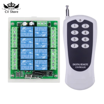 12V 8 CH channel RF Wireless Remote Control Switch & Remote Control System Receiver Transmitter 315/433 8CH Relay
12V 8 CH channel RF Wireless Remote Control Switch & Remote Control System Receiver Transmitter 315/433 8CH Relay