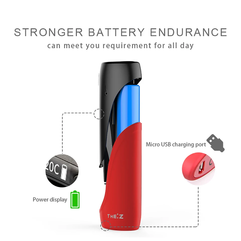 OriginSMY Pluscig P3 THEZ heating stick 2150mAh heat no burn vaporizer thez dry tobacco cigarette kit For iQOS stick cartridges (10)