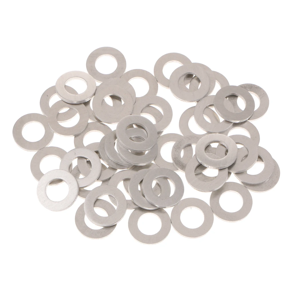 50PCS M12 Aluminum Oil Crush Washers/Drain Plug Gaskets Compatible with Toyota 90430-12027 50PCS M12 Aluminum Oil Crush Washers/Drain Plug Gaskets Compatible with Toyota 90430-12027