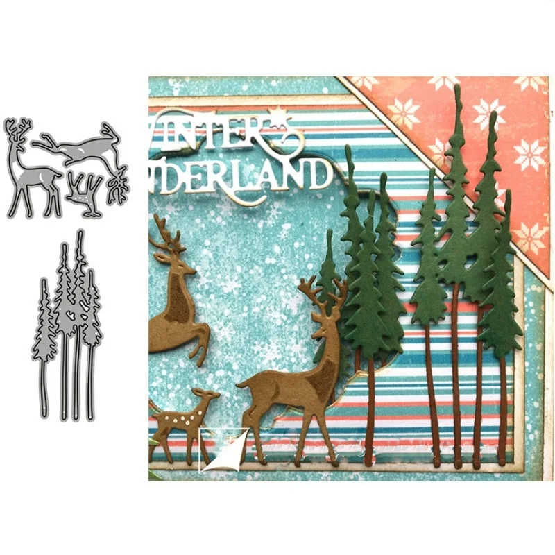 Crazyclown DIY Elk and trees Christmas Metal Cutting DiesScrapbooking Photo Album Decorative Embossing Paper Card Crafts Die Cut
Crazyclown DIY Elk and trees Christmas Metal Cutting DiesScrapbooking Photo Album Decorative Embossing Paper Card Crafts Die Cut