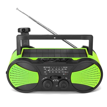 nk Solar Radio Crank Emergency Power Bank Hand Crank Self Powered AM/FM Weather Portable Radio with Light 2000MAh
nk Solar Radio Crank Emergency Power Bank Hand Crank Self Powered AM/FM Weather Portable Radio with Light 2000MAh
