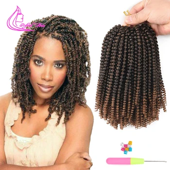 Refined Hair Short Crochet Braids Synthetic Spring Twist Braids Ombre Brown Burgundy Braiding Hair Extensions 30strands/pc 
Refined Hair Short Crochet Braids Synthetic Spring Twist Braids Ombre Brown Burgundy Braiding Hair Extensions 30strands/pc