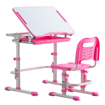 Kid Study Student Desks and Chairs Set C Style White Lacquered White Surface Pink Plastic Easy To Assemble 70x38x(52-74)cm
Kid Study Student Desks and Chairs Set C Style White Lacquered White Surface Pink Plastic Easy To Assemble 70x38x(52-74)cm