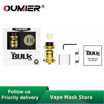 Original OUMIER BULK RTA 3.6ml/6.5ml Atomizer Dual Coil Building Tank 28mm RTA vape tank vs Zeus X/ Manta RTA/ OUMIER WASP NANO
Original OUMIER BULK RTA 3.6ml/6.5ml Atomizer Dual Coil Building Tank 28mm RTA vape tank vs Zeus X/ Manta RTA/ OUMIER WASP NANO