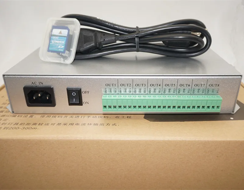 T-300K SD Card online VIA PC RGB Full color led pixel module controller 8ports 8192 pixels ws2811 2801 2812b 8806 ect. led strip
T-300K SD Card online VIA PC RGB Full color led pixel module controller 8ports 8192 pixels ws2811 2801 2812b 8806 ect. led strip