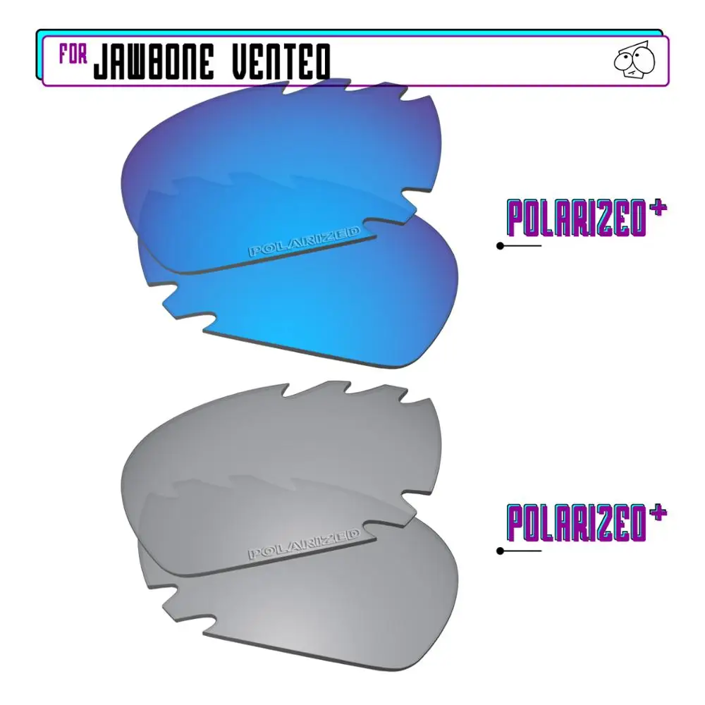 

EZReplace Polarized Replacement Lenses for - Oakley Jawbone Vented Sunglasses - Sir P Plus-BluePPlus