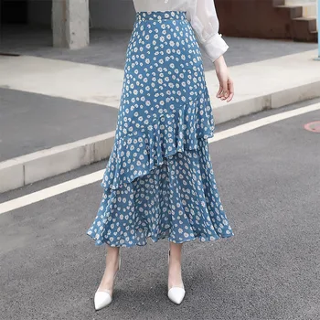 CYNTHIA 2020 Summer Women Chiffon Skirts Female Vintage Bohemian Floral Ruffles Empire Ankle-Length Skirts Plus Size
CYNTHIA 2020 Summer Women Chiffon Skirts Female Vintage Bohemian Floral Ruffles Empire Ankle-Length Skirts Plus Size