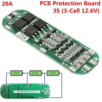 3S 20A Professional Li-ion Lithium Battery 18650 Charger PCB BMS Protection Board For Drill Motor 12.6V Lipo Cell Module
3S 20A Professional Li-ion Lithium Battery 18650 Charger PCB BMS Protection Board For Drill Motor 12.6V Lipo Cell Module